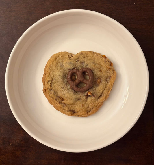 Caramel Chocolate Covered Pretzel Cookie