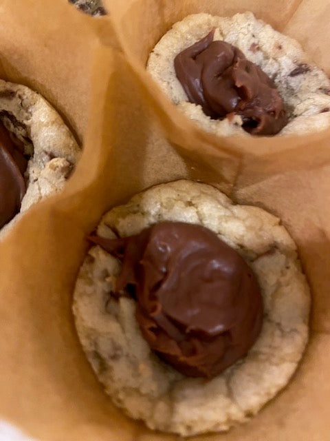 Gluten Free Chocolate Filled Mini Chocolate Chip Cookie Tarts (JCC Pop Up)